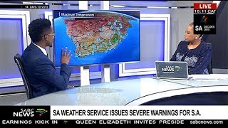 SAWS issues a number of severe warnings
