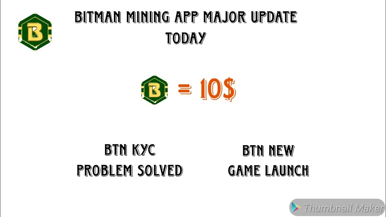 🔥Bitman Mining App Major Update KYC Problem Solve BTN Token