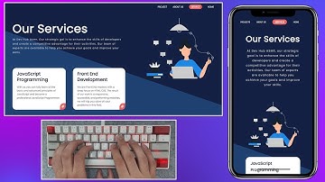 ASMR Programming - Responsive Landing page Using HTML CSS - No Talking