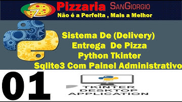 Sistema De (Delivery)Entrega  De Pizza Python Tkinter Sqlite3 Com Painel Administrativo - 01