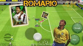 Romario 101 Rated Epic Card Full Review 🔥He is crazy sticker in Efootball 2024Mobile