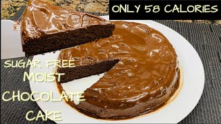 Low calorie super moist chocolate cake | keto and carb diet