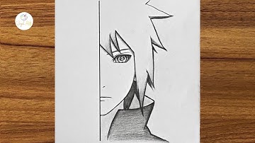 How To Draw Sasuke Uchiha step by step || Easy anime drawing || How to draw for beginners