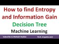 How to find the Entropy and Information Gain in Decision Tree Learning by Mahesh Huddar