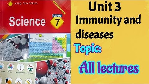 AFAQ sun series Science Class 7 Unit 3|| Full chap ||Immunity and diseases all lectures