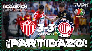 HIGHLIGHTS | Necaxa 3-3 Toluca | CL2024 - Liga Mx Jornada 6 | TUDN