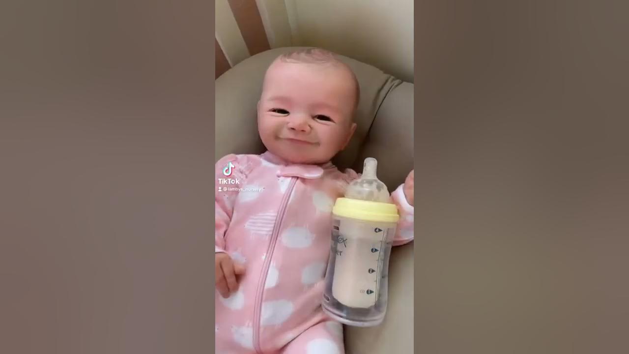 Lifelike Baby Doll Blinks and Smiles! 😱
