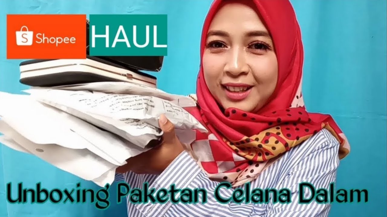 SHOPEE HAUL UNBOXING dan REVIEW Celana  Dalam  Murah 