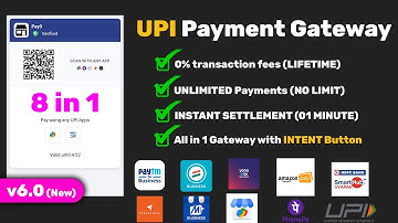 Latest 8 in 1 UPI Payment Gateway Source code Download | Fast UPI Payment, Personal QR + Business QR