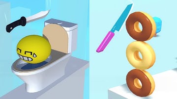 Almost Cut vs Slice Master - Very Satisfying and Relaxing ASMR Slicing Game