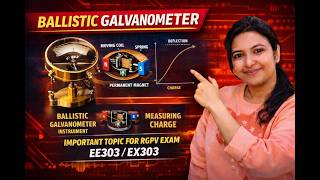 BALLISTIC GALVANOMETER  | EMMI | EX303| EE303 | #education #rgpvbhopal #electrical