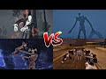 Siren head vs pipe head vs giant spider vs slenderman  comparation