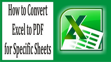 How to Convert Excel to PDF for Specific Sheets #95