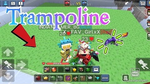 Making A Trampoline in Bedwars / BLOCKMANGO / #BGtube