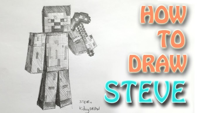 Steve(minecraft) - Desenho de biiladdeiru - Gartic