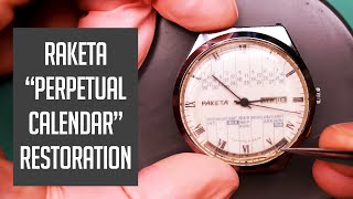 Raketa "Perpetual Calendar" Vintage Watch Restoration