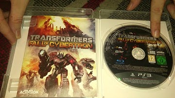 Nostalgamer Unboxing Transformers Fall Of Cybertron On Sony Playstation 3 Three UK PAL System