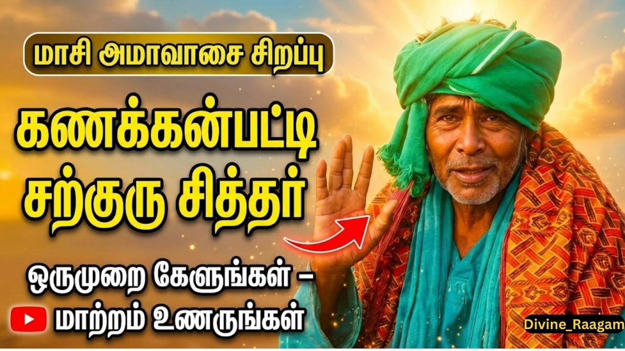 ⚡மாசி அமாவாசை ரகசியம் – கணக்கன்பட்டி சர்குரு சித்தர் அருள் பாடல் | Kanakkanpatti Sarguru Siddhar