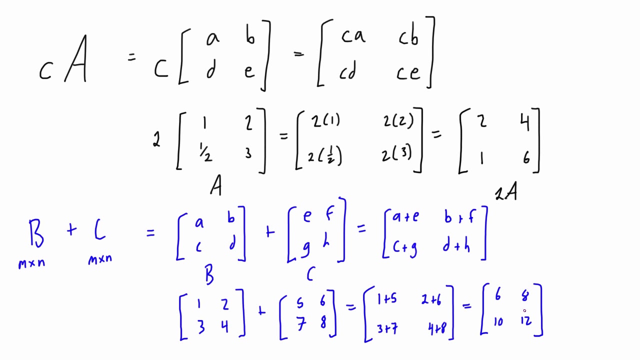 matrix-addition-scalar-multiplication-and-subtraction-youtube