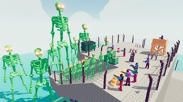 Zombie 100 Units vs Army Soldier - Totally Accurate Battle Simulator TABS