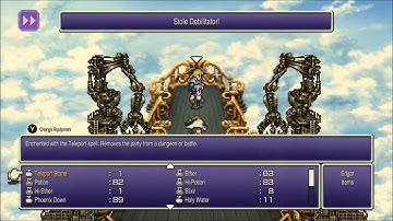 Final fantasy 6 Pixel Remaster Perfect Stats Walkthrough 14 Left and Right Crane