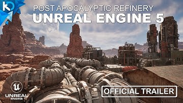 Post-Apocalyptic Refinery - 4K Trailer - Unreal Engine 5 #GameDev #UE5