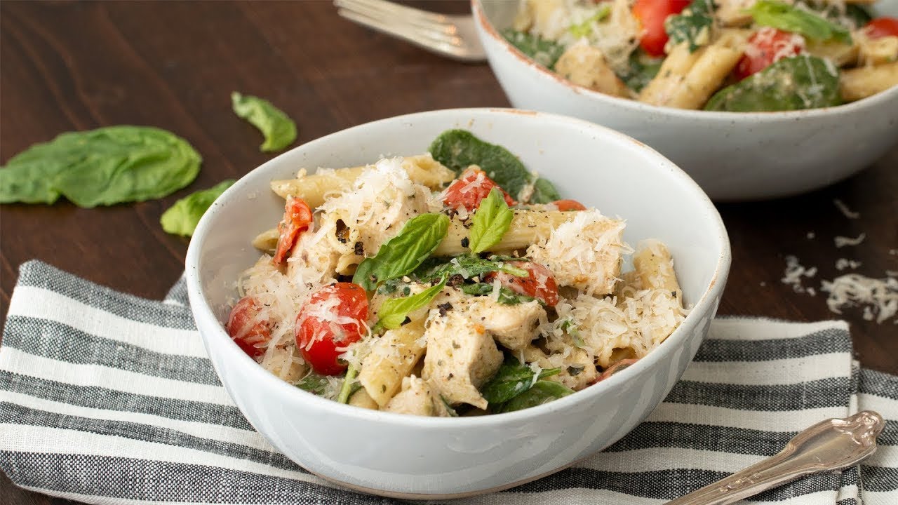 Pressure Cooker Creamy Chicken Pesto Pasta Recipe Mealthy MultiPot