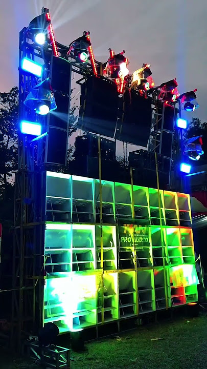 Tian pro audio ready 12 sub full lighting #karnaval