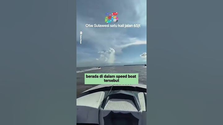 Pria Ini Naik Speedboat Dari Kaltim ke Sulawesi, Habiskan Biaya Hingga Rp65 Juta #shots