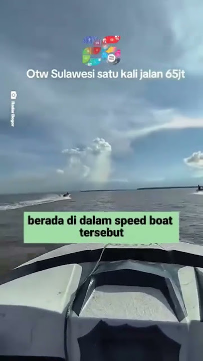 Pria Ini Naik Speedboat Dari Kaltim ke Sulawesi, Habiskan Biaya Hingga Rp65 Juta #shots
