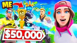 I Won a $50,000 Fortnite Tournament ft Loserfruit!