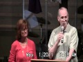 Jim Morgan and  Sharon Hallack singing May 1 2011.