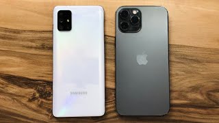 iPhone 12 Pro Max vs Samsung Galaxy A71