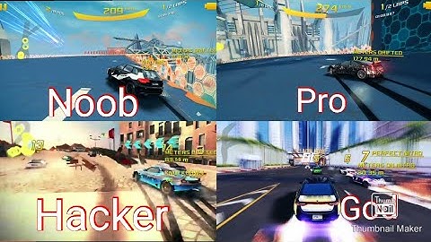 NOOB VS PRO VS HACKER VS GOD - PT 3 [ASPHALT 8]