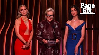 Meryl Streep, Anne Hathaway, and Emily Blunt  reunite at the 2024 SAG Awards