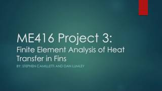ME416 Project 3 - Rectangular Fin