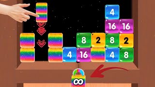 Jelly falling game - jelly fill 2048 gameplay max level part 3 #jellyfalling screenshot 5