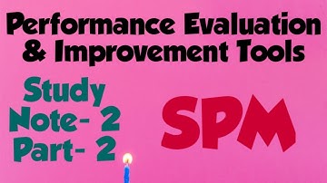 STUDY NOTE -2 CMA FINAL SPM PAPER 20 PERFORMANCE EVALUATION & IMPROVEMENT TOOLS PART -2 // SUBSCRIBE