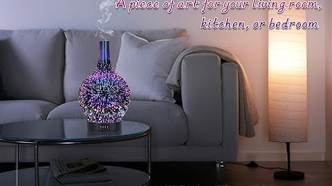 3D Firework Light Effect Glass Aromatherapy Diffuser Humidifier for Sparoom Relaxation and Healing