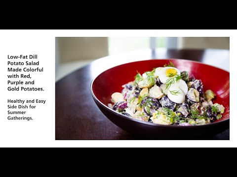 Colorful Low-Fat Potato Salad