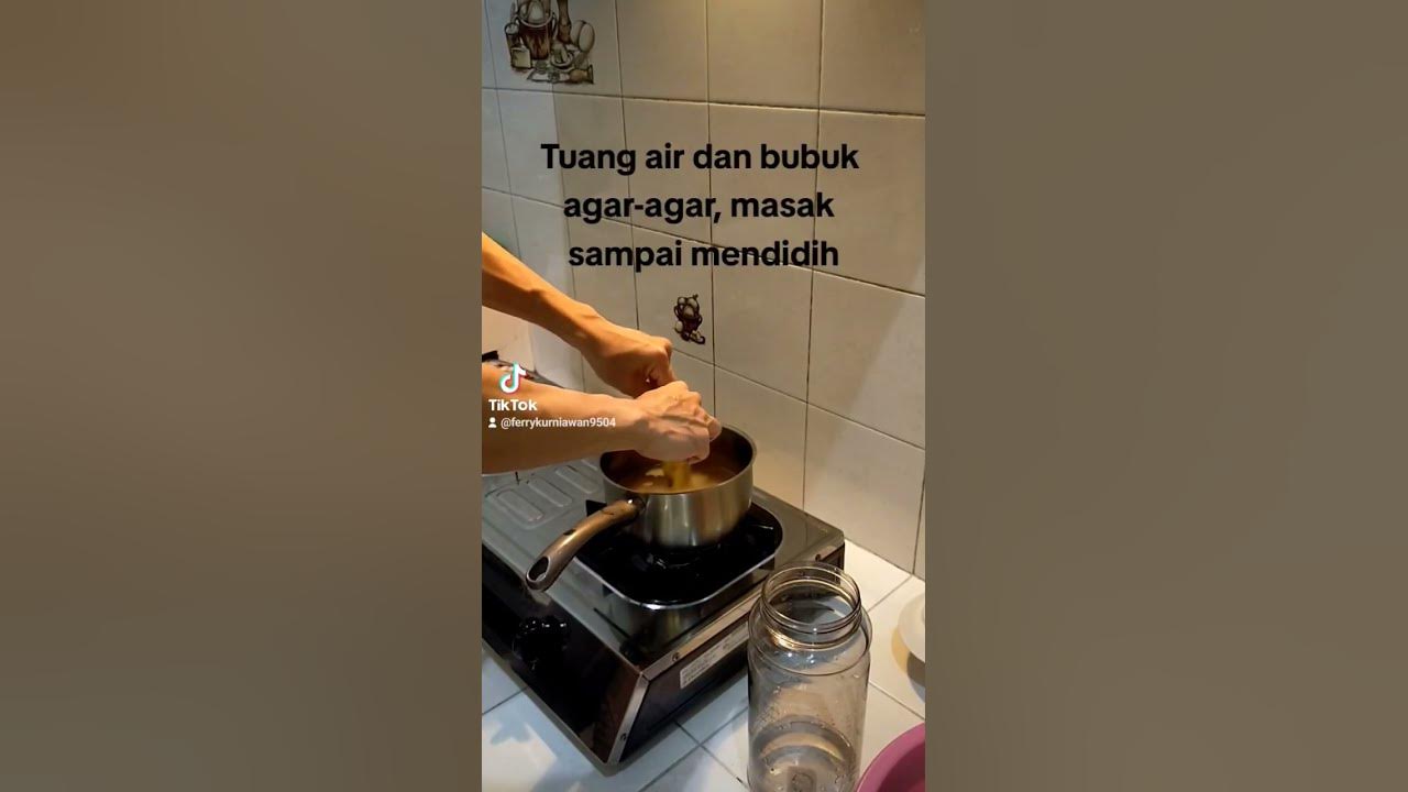 Masak agar-agar. #agaragarjelly #swallow