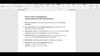 Packet Analysis using wireshark