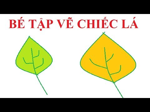Video DẠY BÉ VẼ CHIẾC LÁ ĐƠN GIẢN NHẤT BẰNG BÚT CHÌ VÀ SÁP... - youtube
