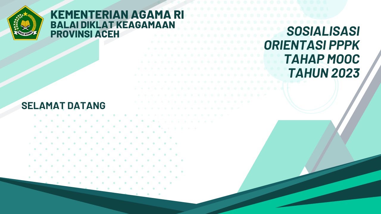 Sosialisasi Orientasi PPPK Tahap MOOC Tahun 2023