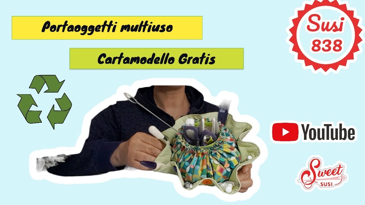 Fantastica idea con barattolo da buttare | Portaoggetti milleusi susi 838 | cartamodello GRATIS