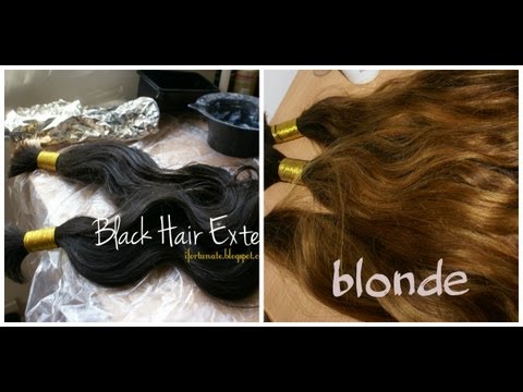 Black hair to Blonde //Bleaching