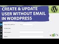 How to insert new user with custom php code directly without email in wordpress