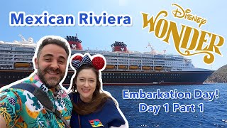 Embarkation & Room Tour! | 7Night Disney Wonder Mexican Riviera Vlog 1 | Disney Cruise Line 2023