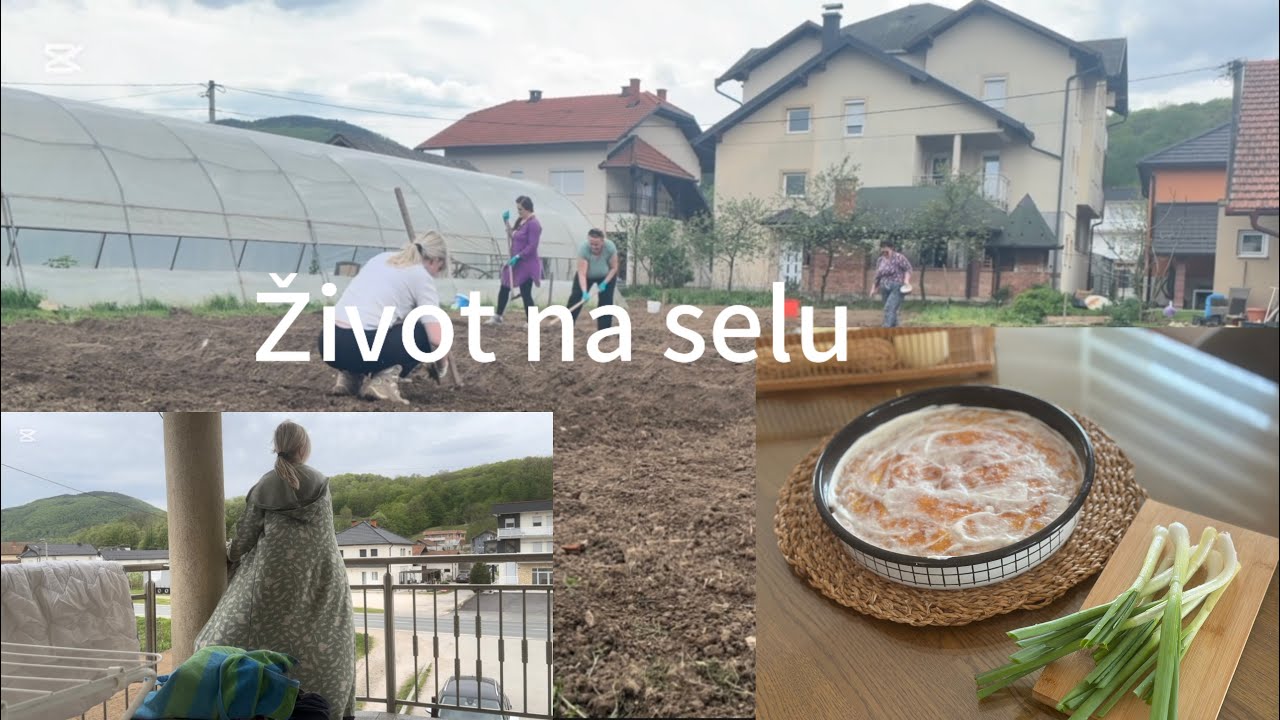 Kad bašta zaživi🌿Brza SEOSKA VECERA-PRESNAC BEZ JOGURTA/Jutarnja rutina za uredan dom/ZIVOT NA SELU🌺