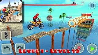 Bike Stunt Race 3D - Bike Race Game Gameplay part 1 | Level 1 - Level 19 screenshot 5